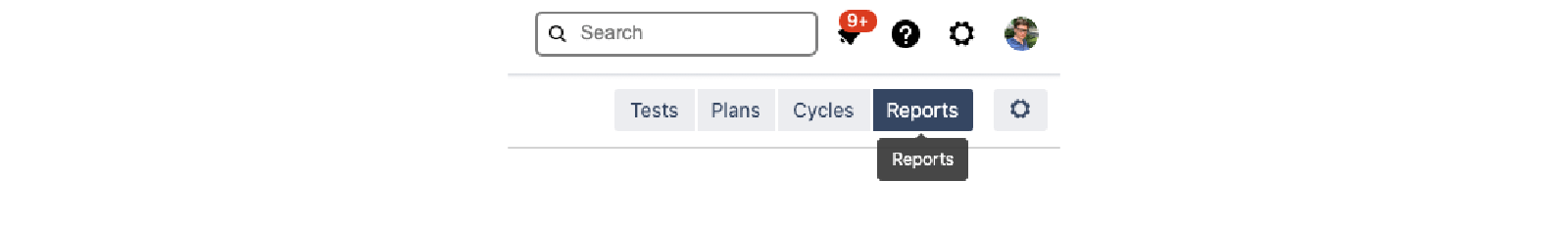 Registerkarte "Bericht" in Zephyr Scale