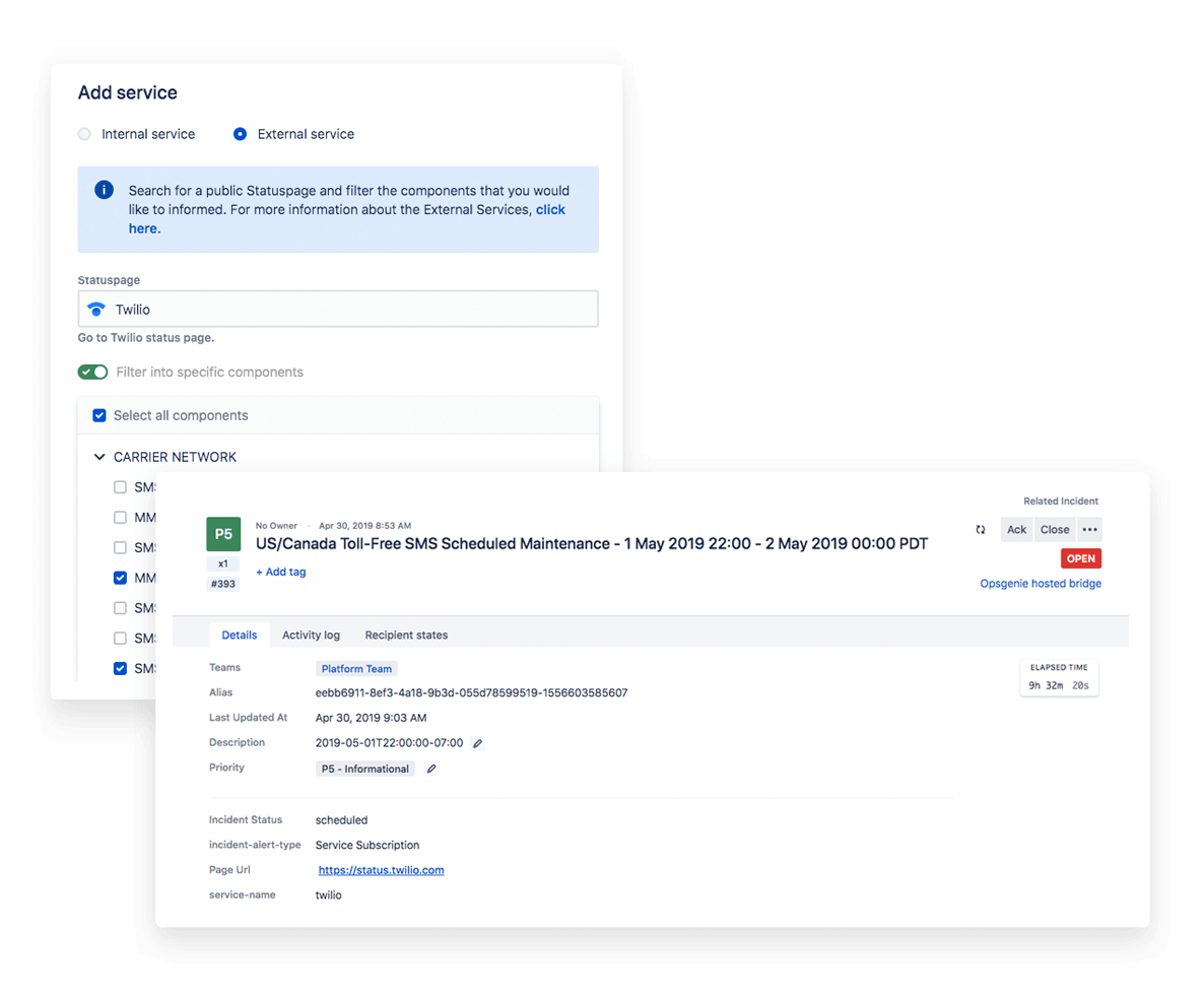 Snapshot externer Services