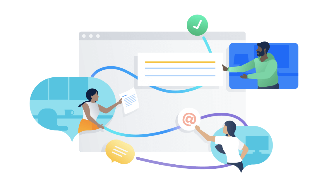 Confluence でコラボレーションしている人形