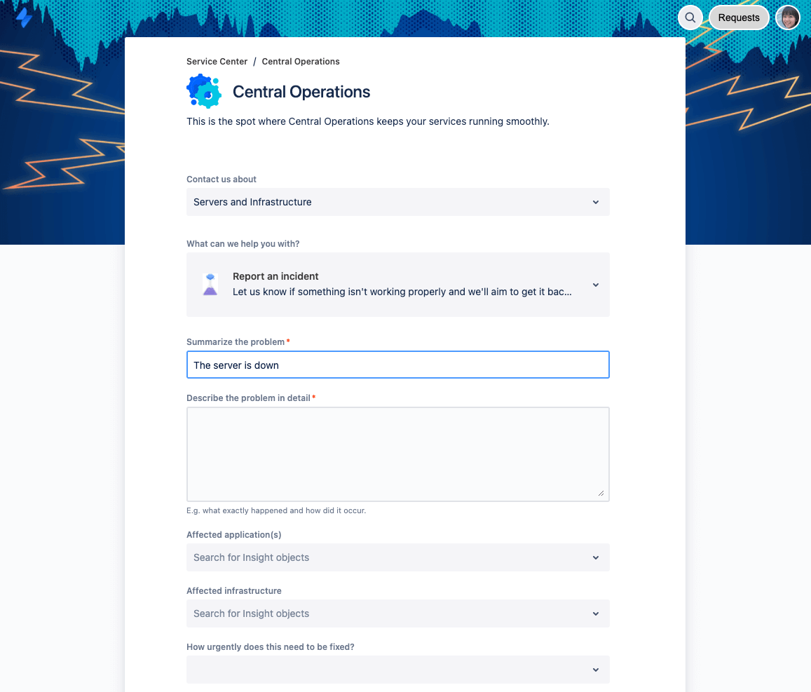 Jira Service Management-Kundenportal