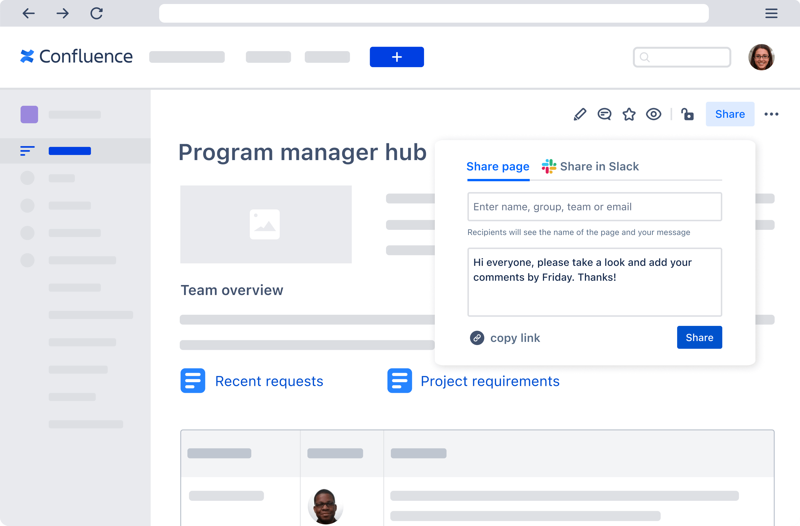 Personal Homepage with Confluence and Jira Service Management Integration