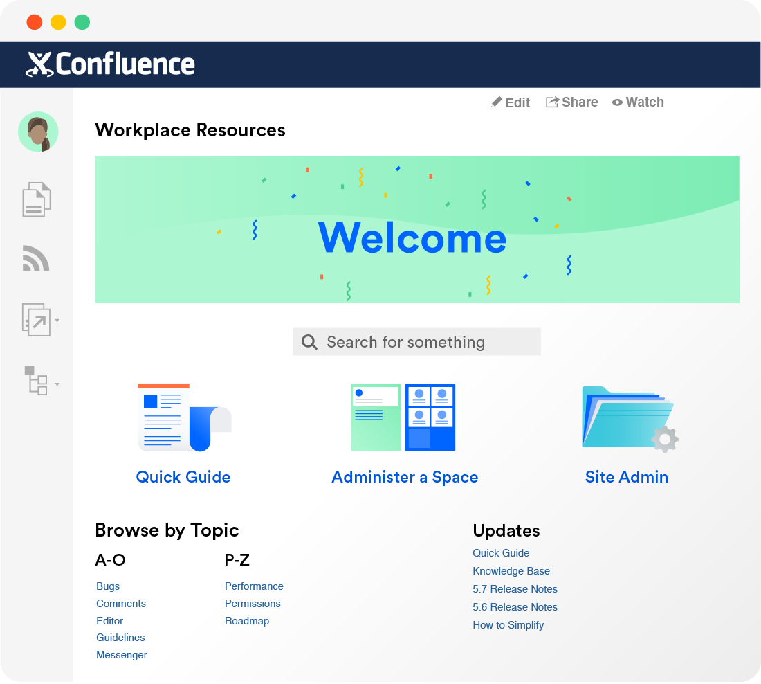 Confluence knowledge base software