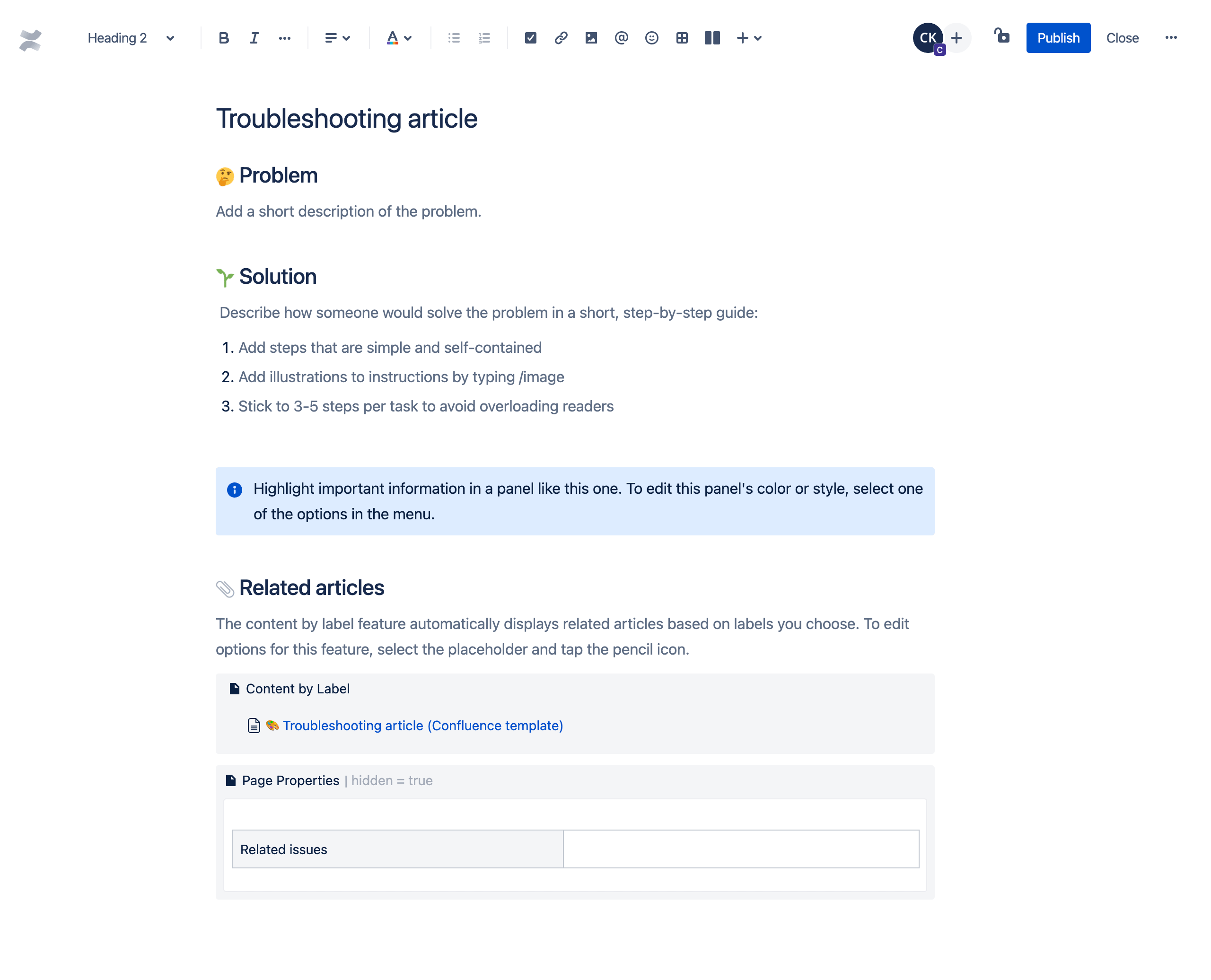 troubleshooting-article-template-atlassian