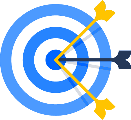 Arrows in bullseye