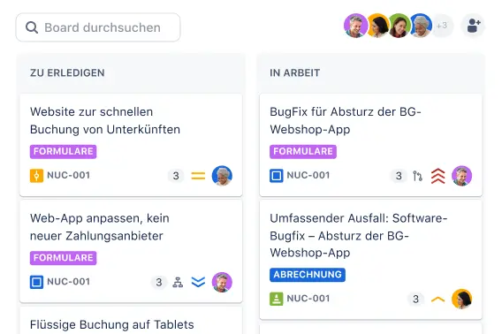 Board-Ansicht in Jira