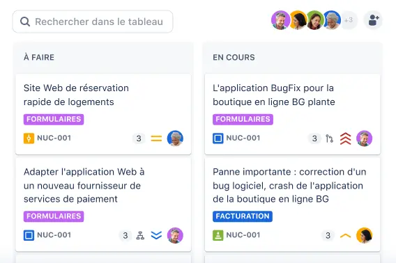 Vue Tableau dans Jira