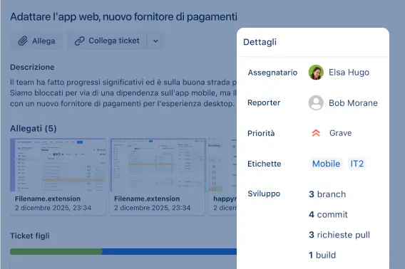 Dettagli del task in Jira