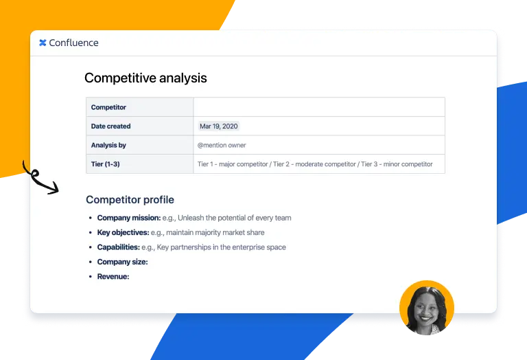 Image of Competitive analysis template