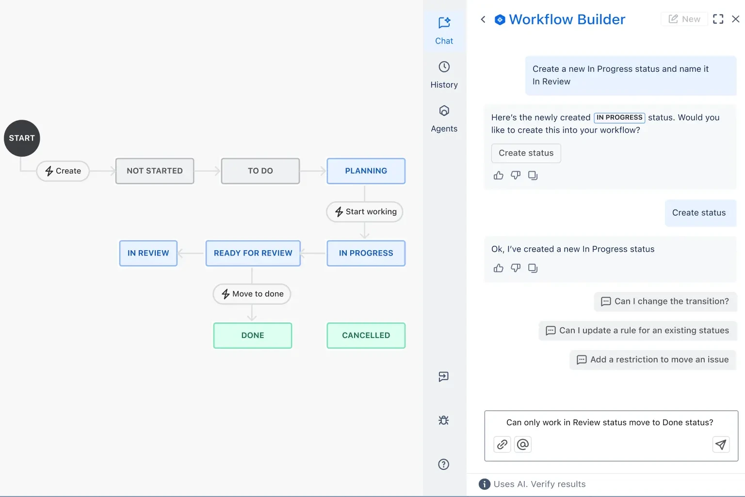 Jira でワークフローを管理する