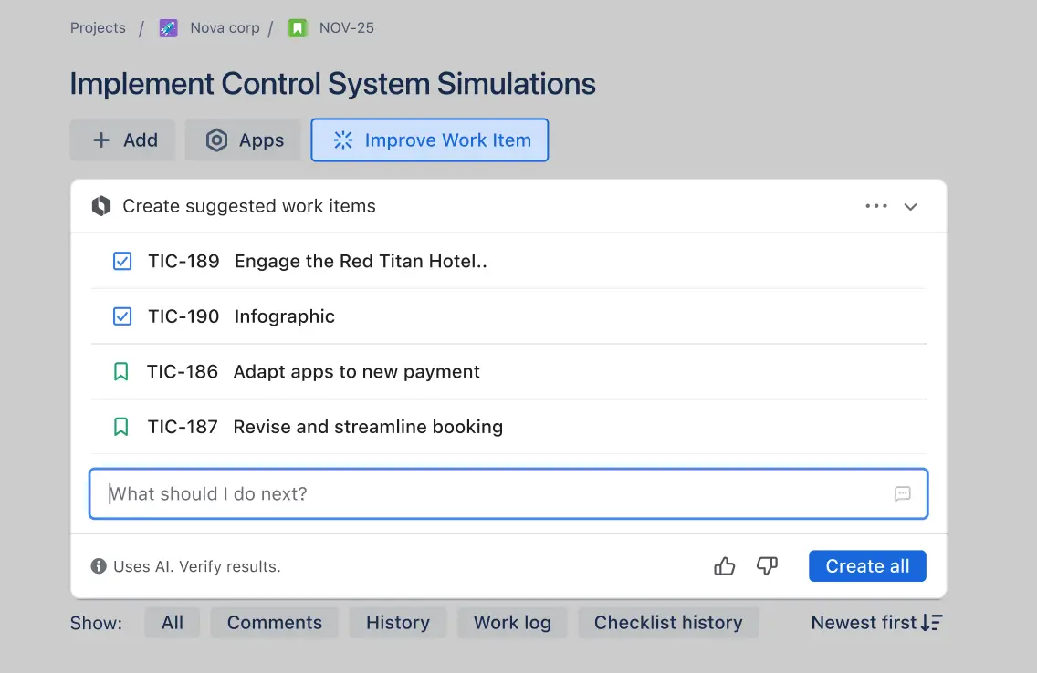 Jira で作業を計画し、適切な人に割り当てる